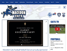 Tablet Screenshot of macedoncats.com.au